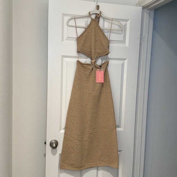 CULT GAIA CAMERON KNIT DRESS - SAND. SIZE S NWT - Picture 2 of 6